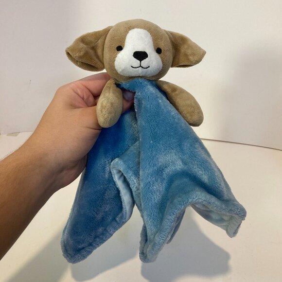 Carters Puppy Dog Lovey Blue Security Blanket Baby Stuffed Plush Animal Toy - Picture 7 of 8
